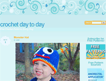 Tablet Screenshot of crochetdaytoday.com